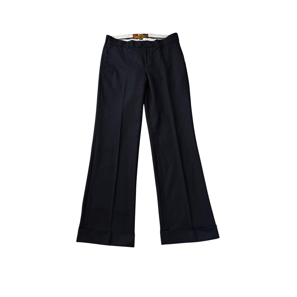 L.A.M.B. Love Angel Music Baby Black Wide Leg Cuffed Trousers Made in Japan 4
